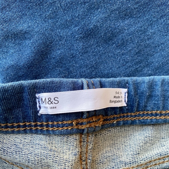 Marks and Spencer Denim Jeggings 4-5T - Picture 7 of 7